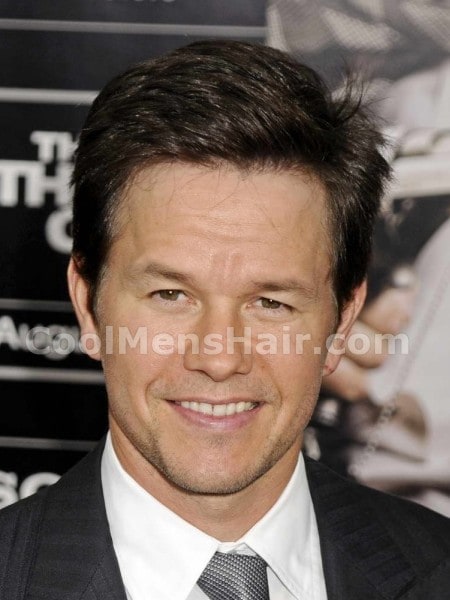 formal hairstyles for short hair men. Mark Wahlberg short formal