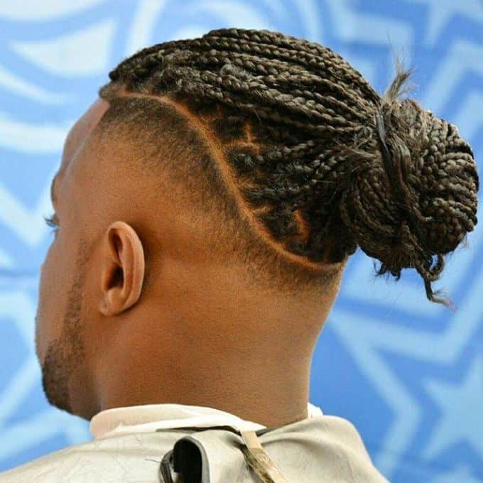 beautiful Black Male Box Braids Hairstyles for Rounded Face