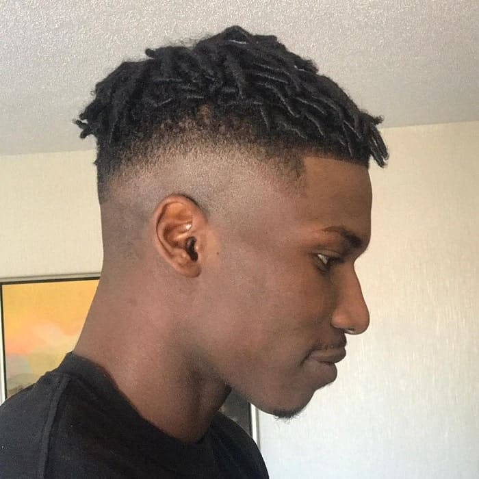 11 Attractive Temp Fade Hairstyle With Waves Dreads For Men