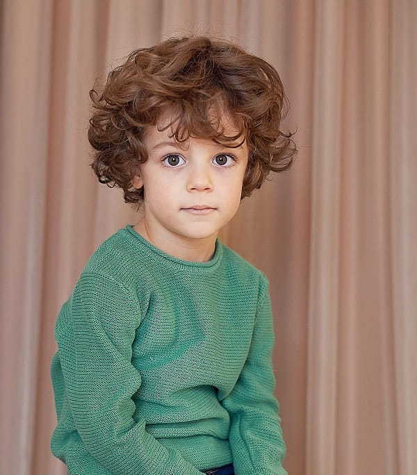 53 Simple Hairstyles For Toddler Boy With Long Curly Hair for Rounded Face