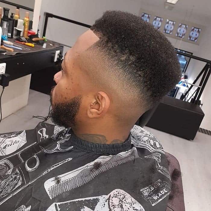 high top fade haircut for black men