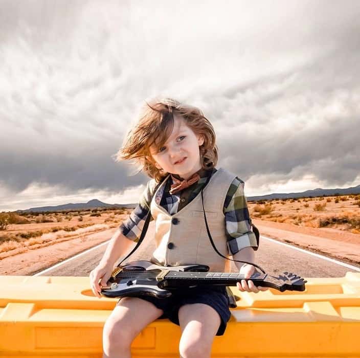 Toddler Boy With Long Hair