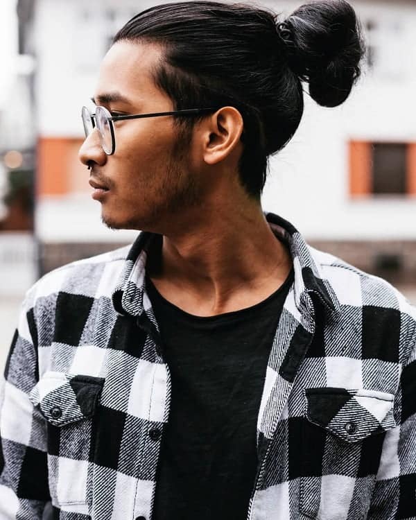 Pin by D C on haircut  Man bun hairstyles Long hair styles men Man  ponytail