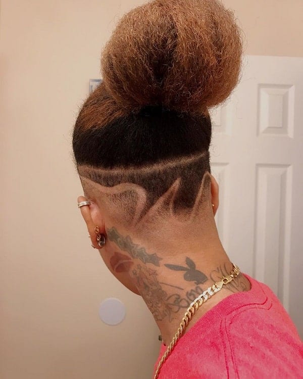 Low Faded Man Bun