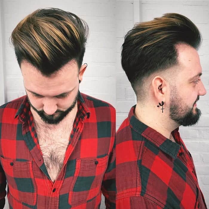 Men's Dark Hair with Blonde Highlights