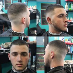 high tight military haircut men