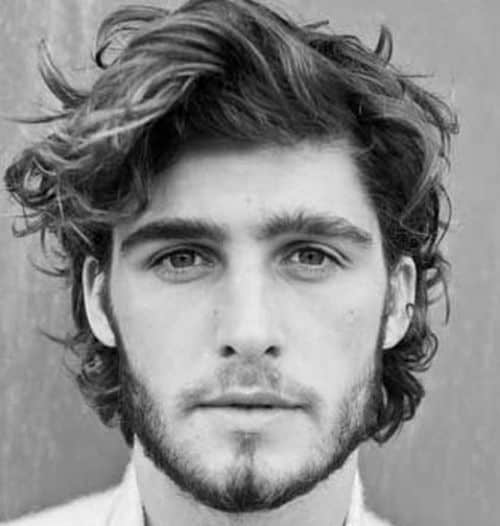 thick wavy hairstyles for men