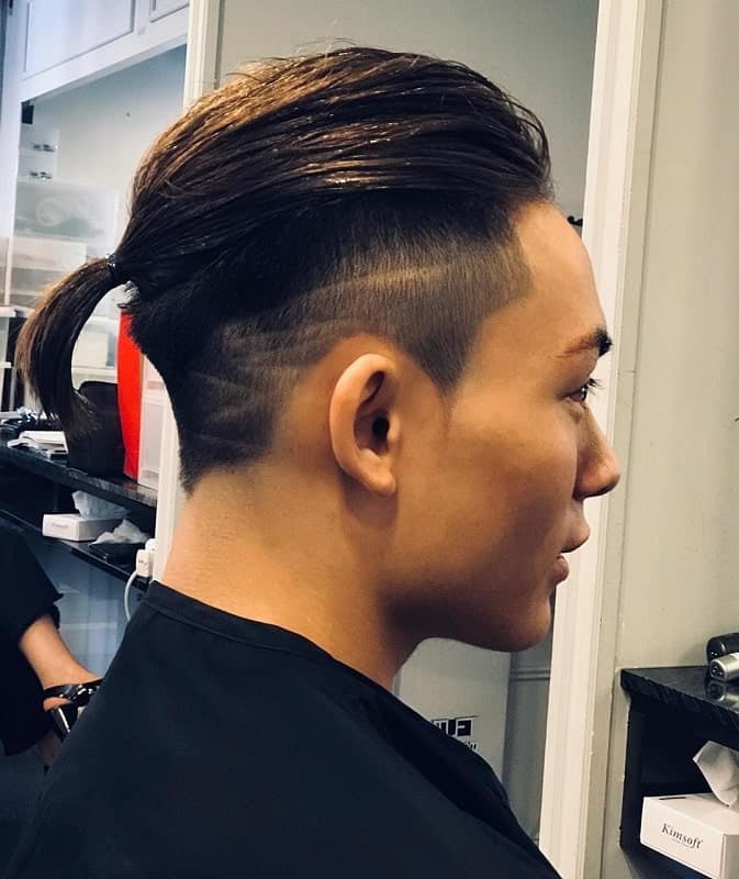 Asian Men Ponytail 