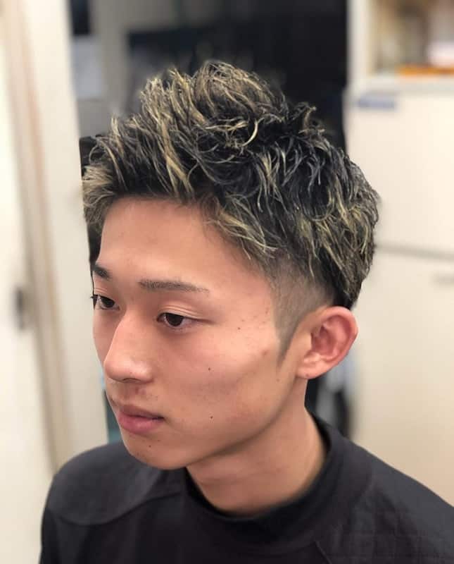 Messy Undercut for Asian Men