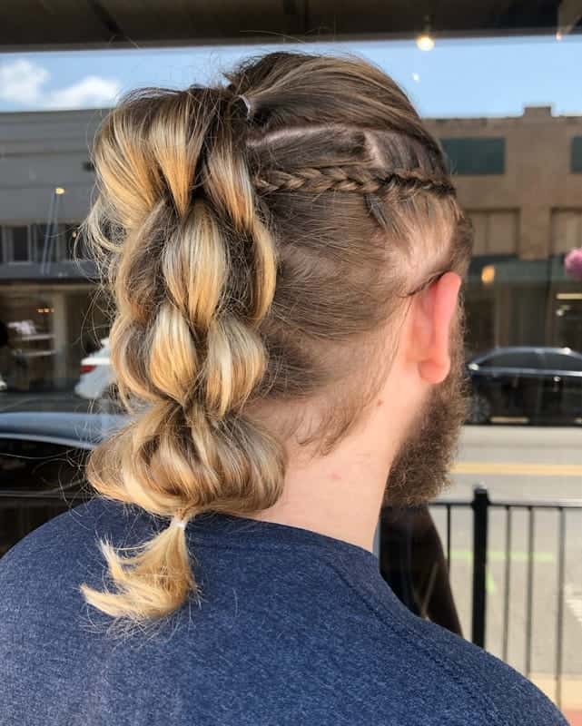 Braided Ponytail for Men       