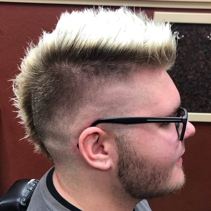 11. Mohawk Haircut With Temp Fade 