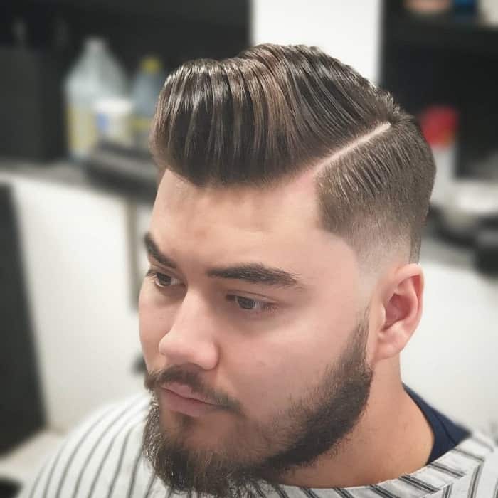 Side Part Pompadour 