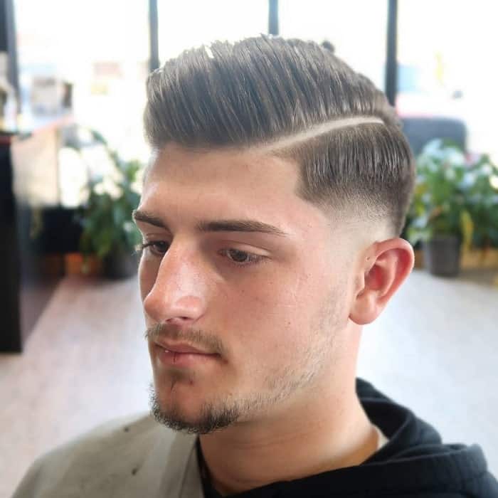 Side Parted Fade