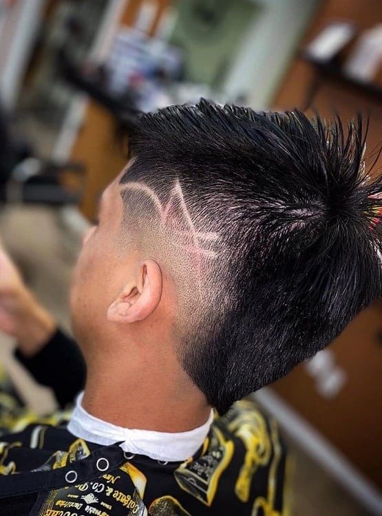 burst fade mohawk