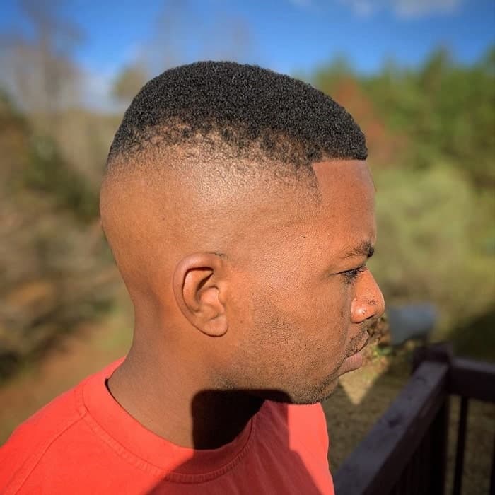 high fade haircut black men