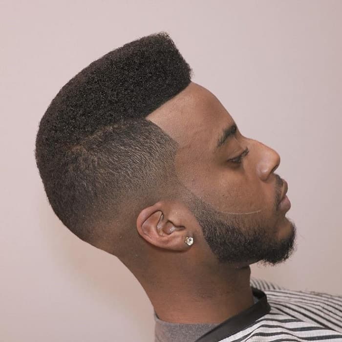 Tapered Pompadour Fade for Black Guys