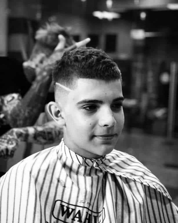 crew cut per ragazzo di 12 anni