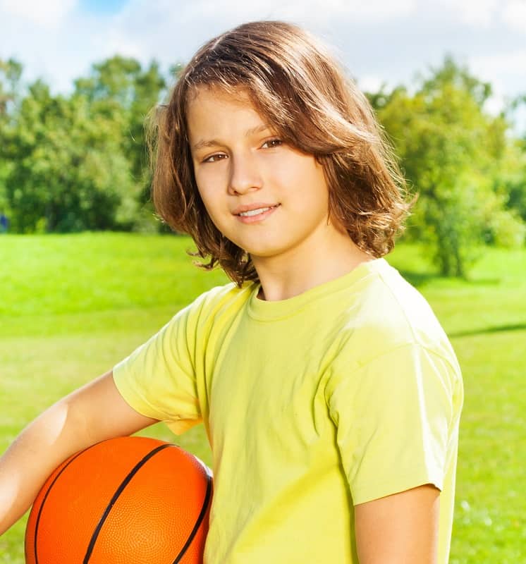 12 year old boy's long haircut