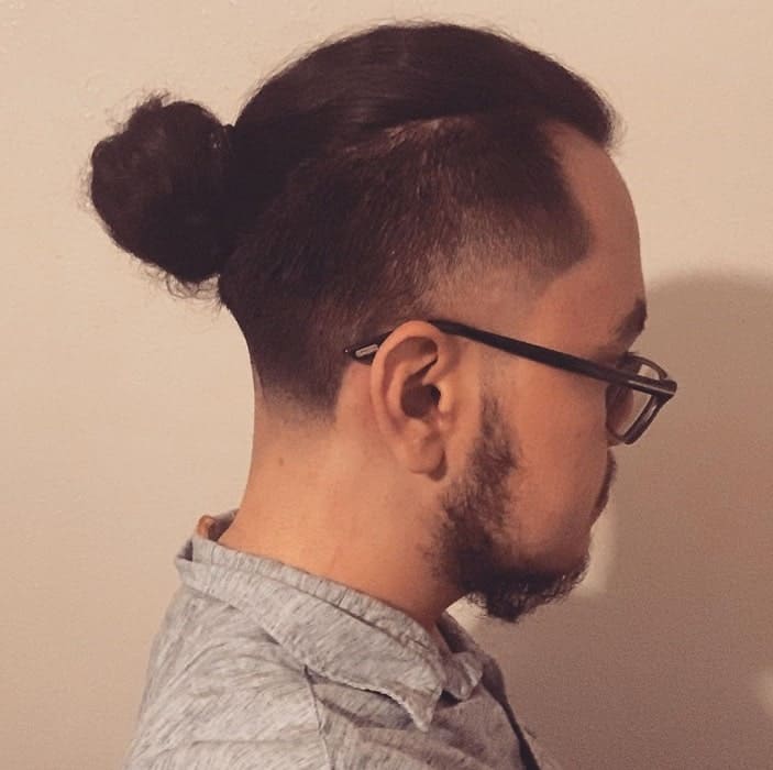 Temp Faded Man Bun