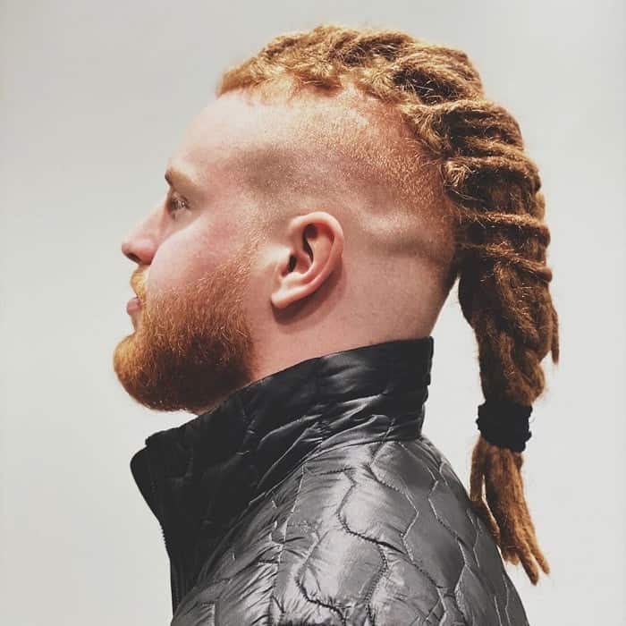 Braids with Bald Fade