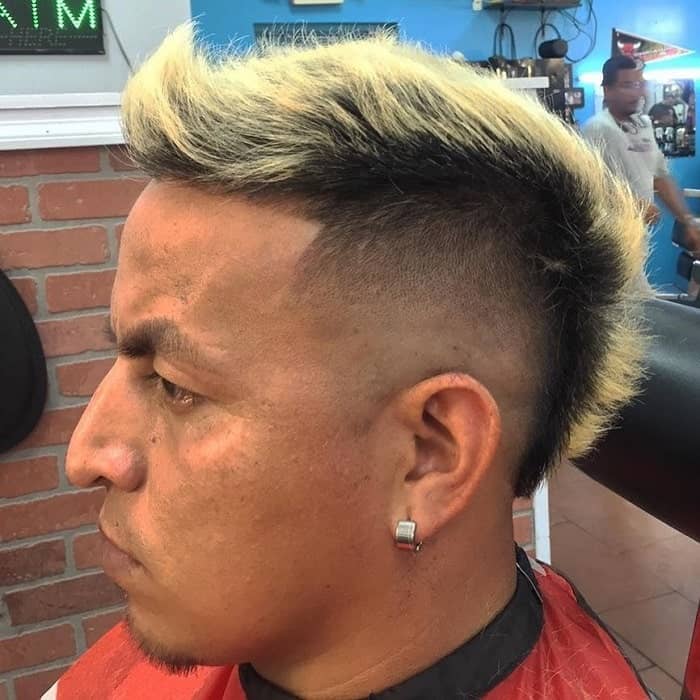 Mohawk Fade for Straight Hair