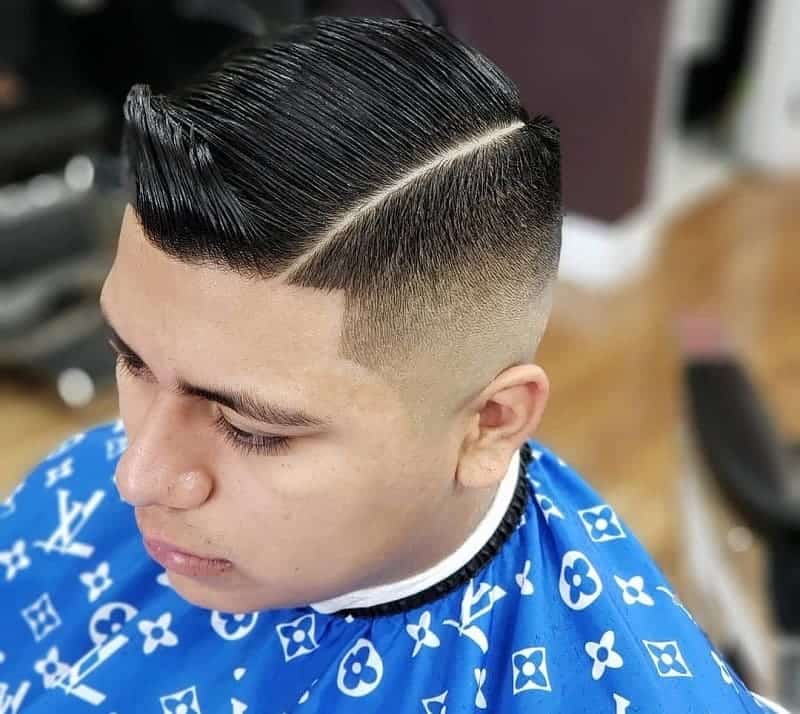 Comb Over with Line Up