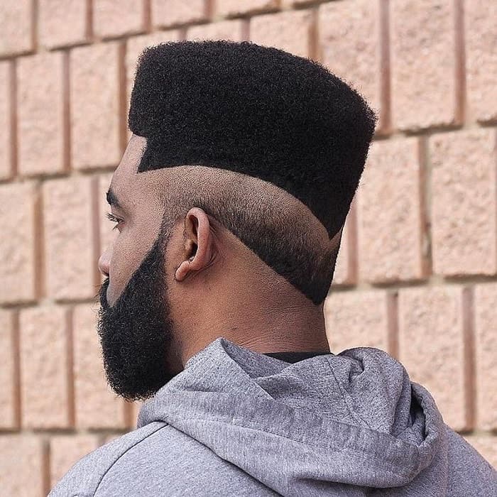 18. Box Fade With Beard 