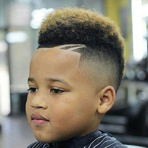 10 year old boy haircut- high top fade