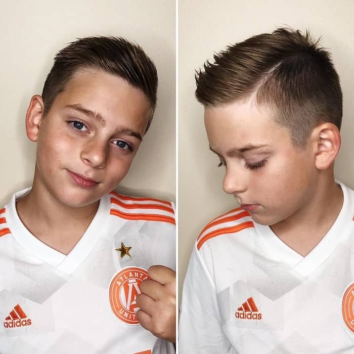 Comb Over Haircut for 8 Years Old Boys