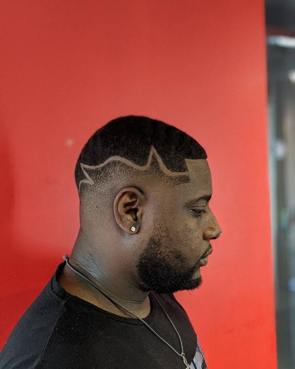 Low Bald Fade on Black Hair
