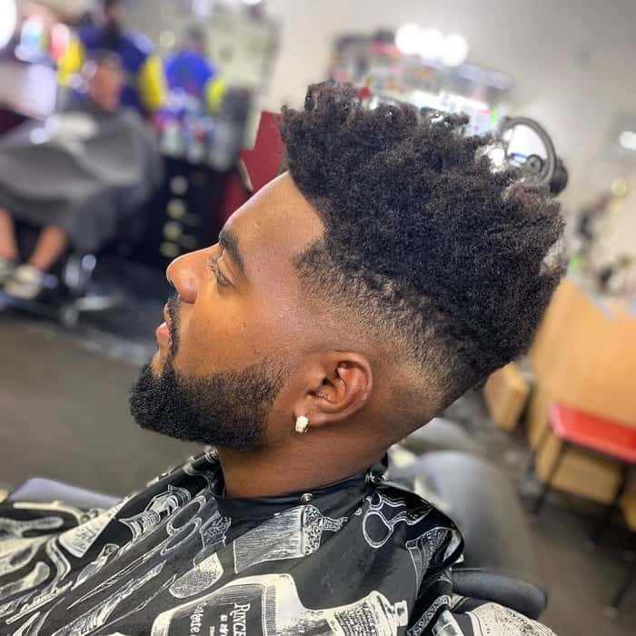 Medium Taper Fade for Black Guys 