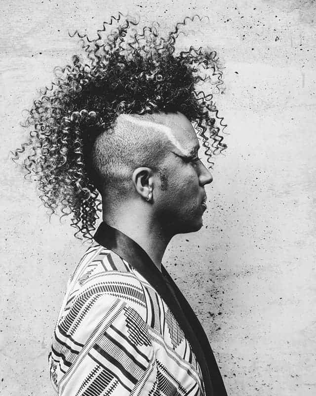 Long Curly Mohawk for Men