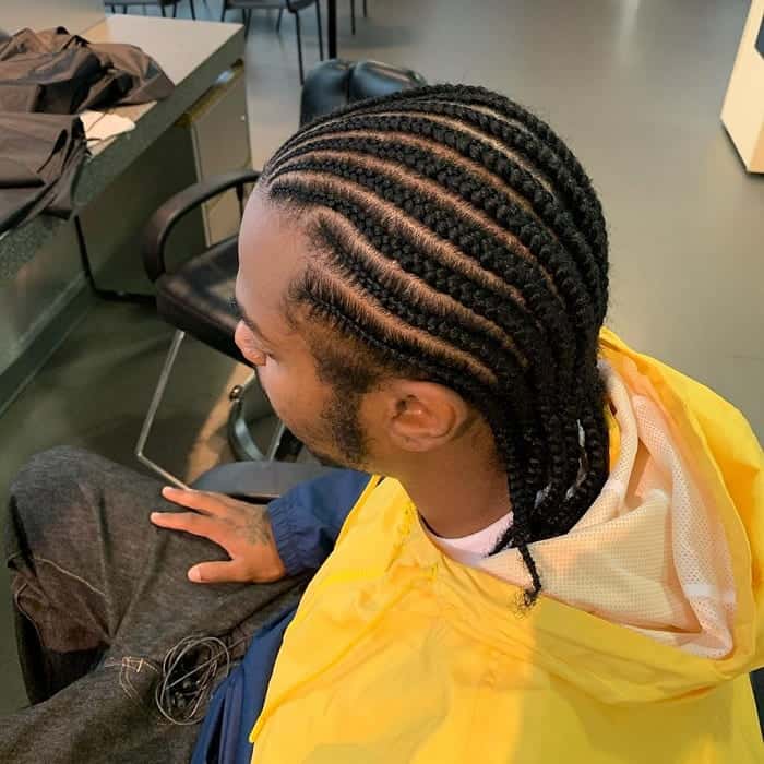 Long Cornrows For Men