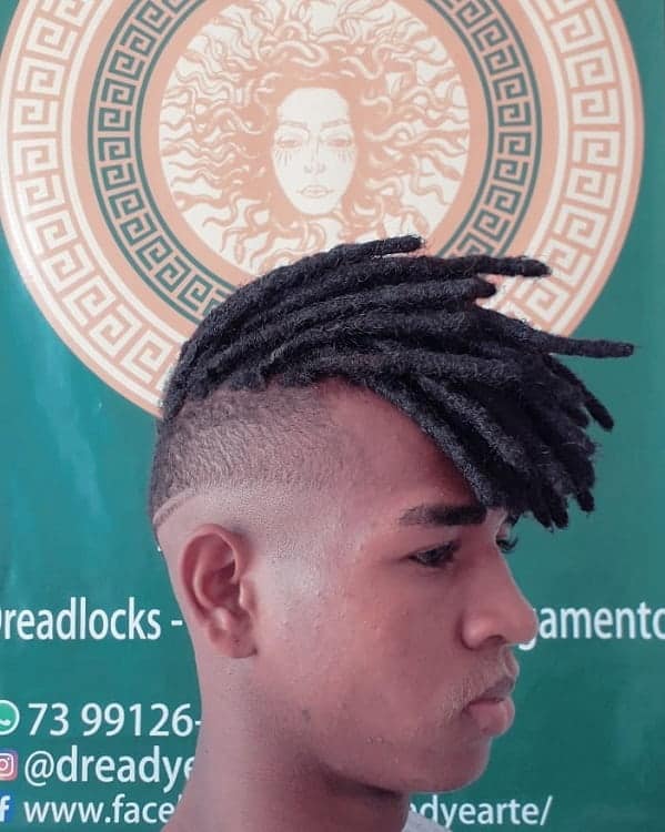 Short Dreads With Fade