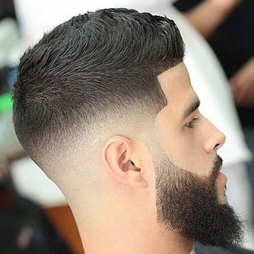 short fohawk with beard