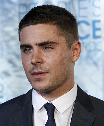 Photo of Zac Efron crew cut hairstyle.