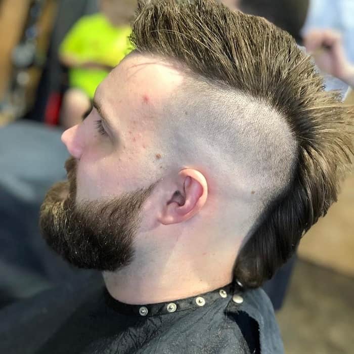 Faded Mohawk with Beard 