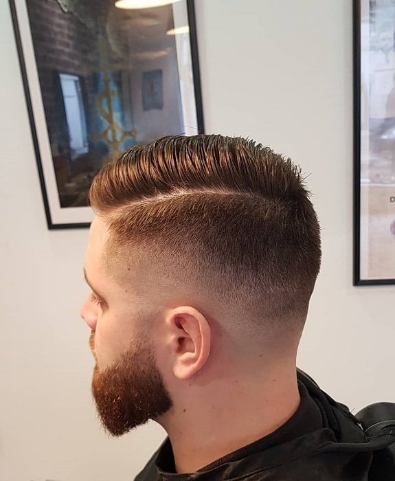 Skin Fade with Side Part