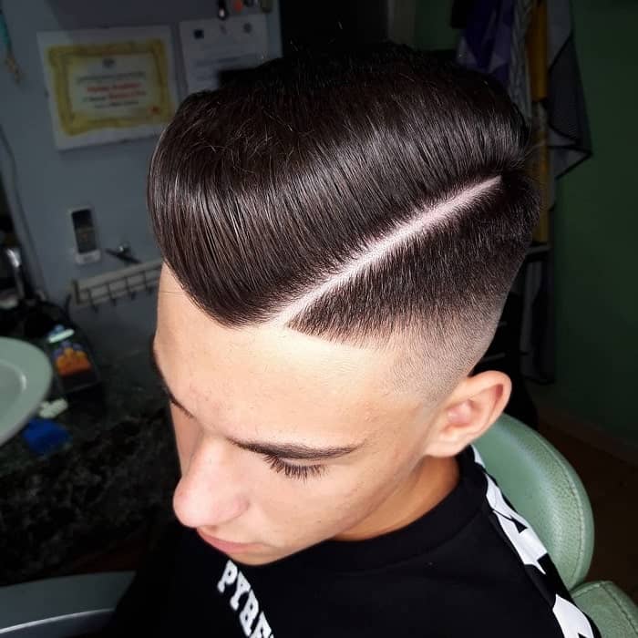 High Fade Side Part