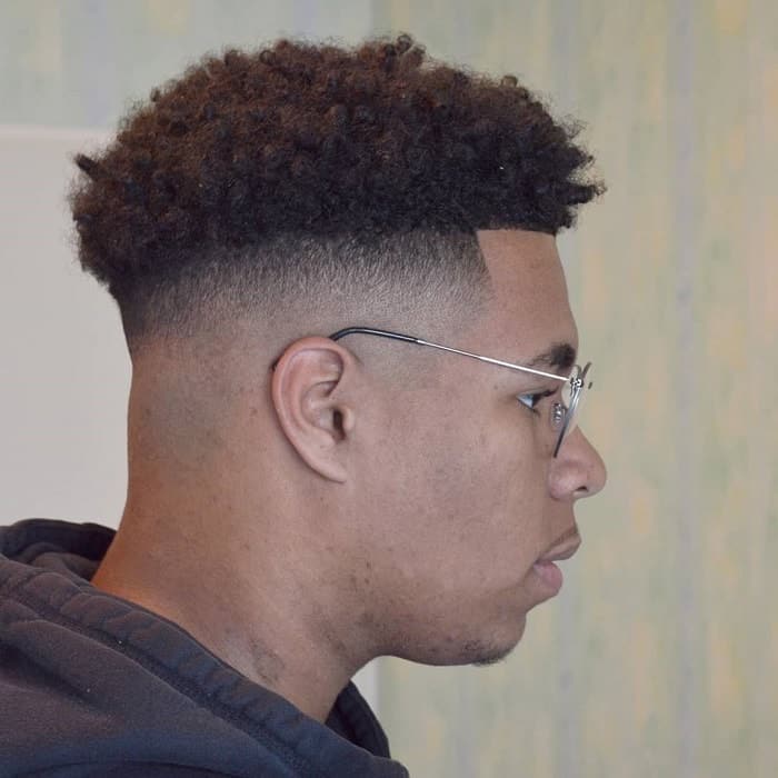 Mid Skin Fade for Black Men  