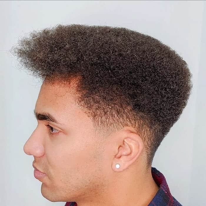 mini afro haircut