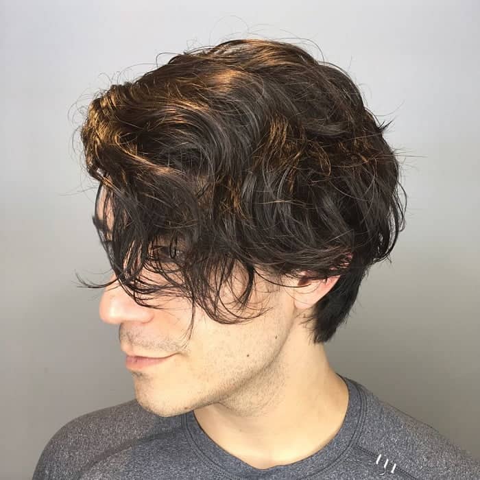 Wavy Short Messy Haircut For Guys