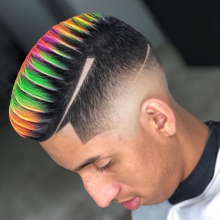 low skin fade with undercut