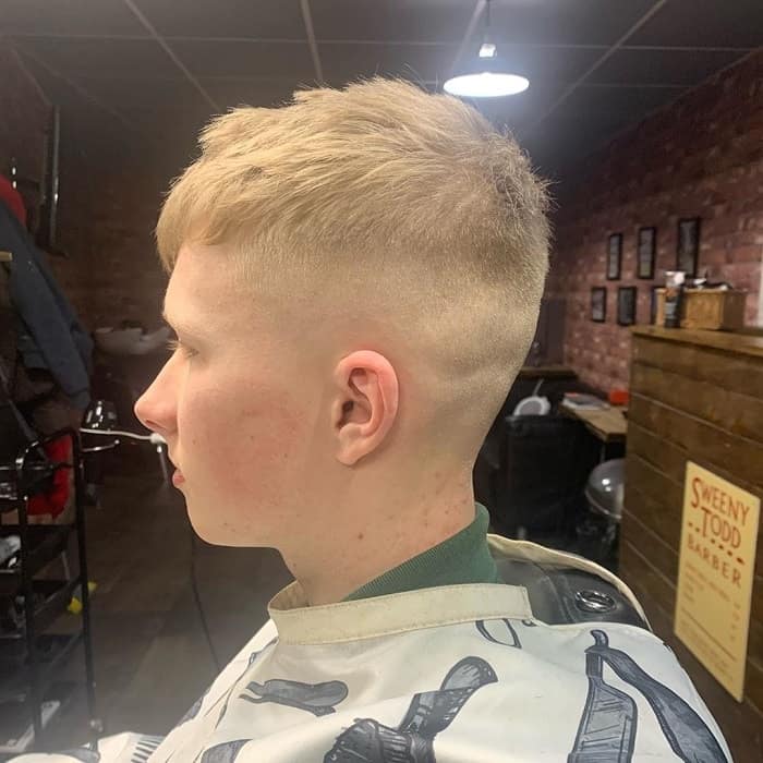 Boys haircut with shaved sides