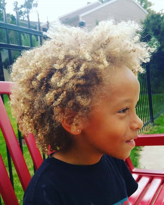 Black Boy with Blonde Hair