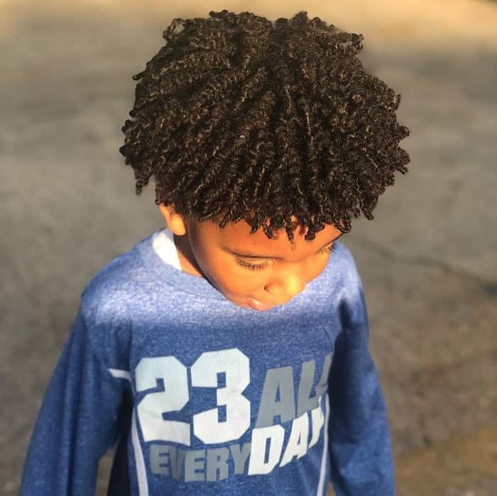 Curly Hair for Little Boys 