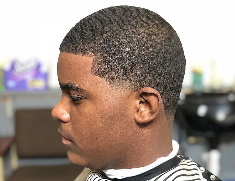 Line Up Haircut For Black Guy