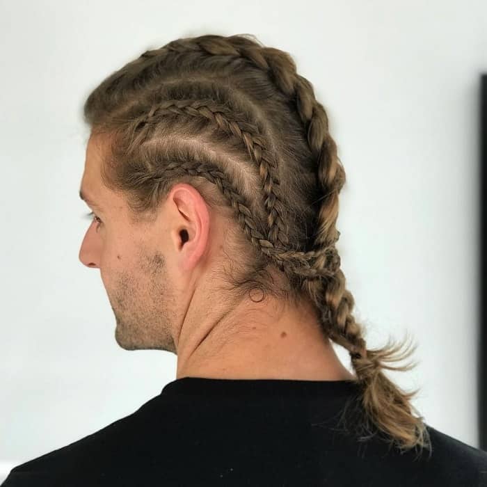 Dutch Braid For Men With Long Hair