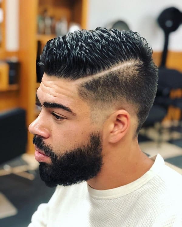 Taper Fade Cut with Part