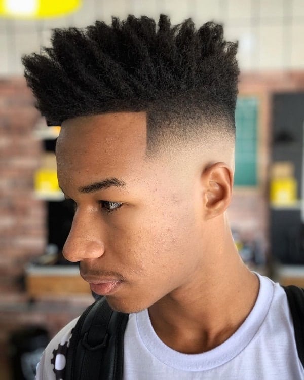 Afro Haircut With Fade